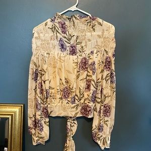 ASTR floral long sleeve